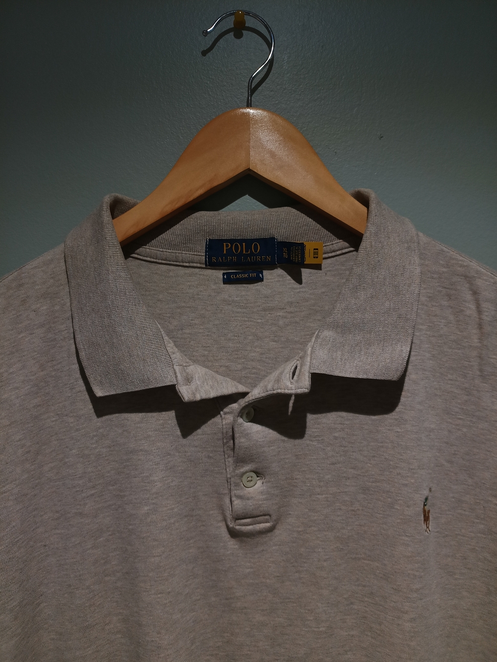 Polo by Ralph Lauren Beige Long-Sleeve Polo with Logo - Picture 5 of 7
